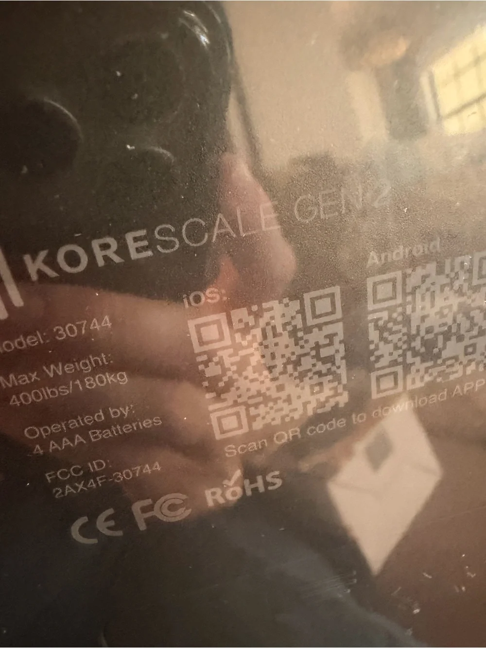 Korescale Gen2 Digital Smart Scale with BMI, Body Fat, Muscle Mass, Weight